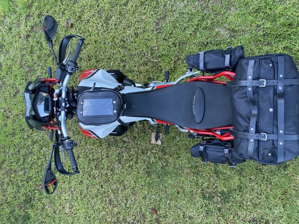 SOPORTE ALFORJAS PARA MOTO GUZZI V85TT Negro Satinado - Imagen 5